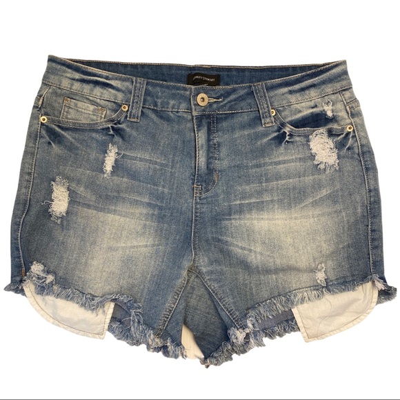 Destructed Jean Cut-Off Shorts. NWOT - Picture 3 of 10